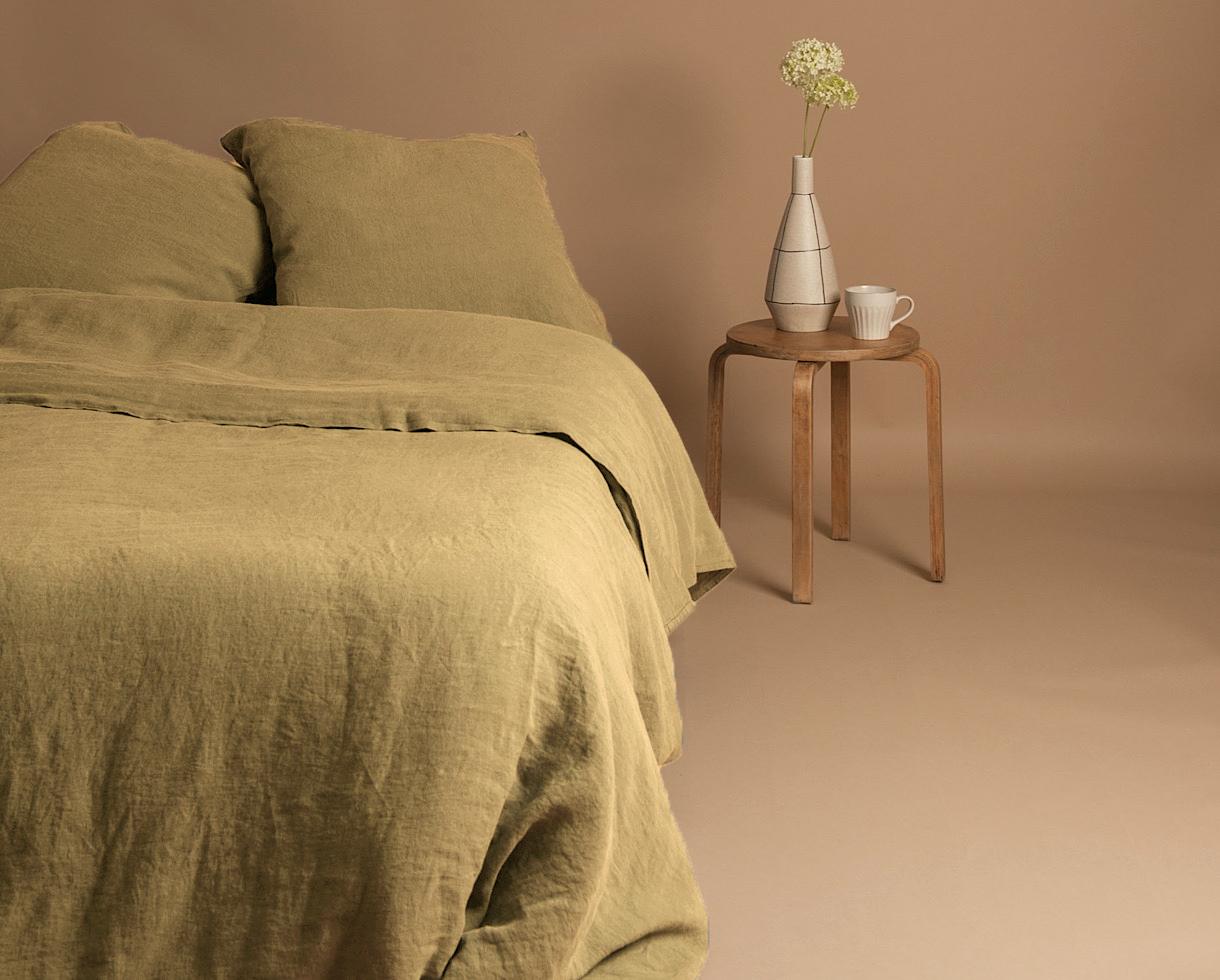 Linen pillowcase Lime Tree - Couleur Chanvre
