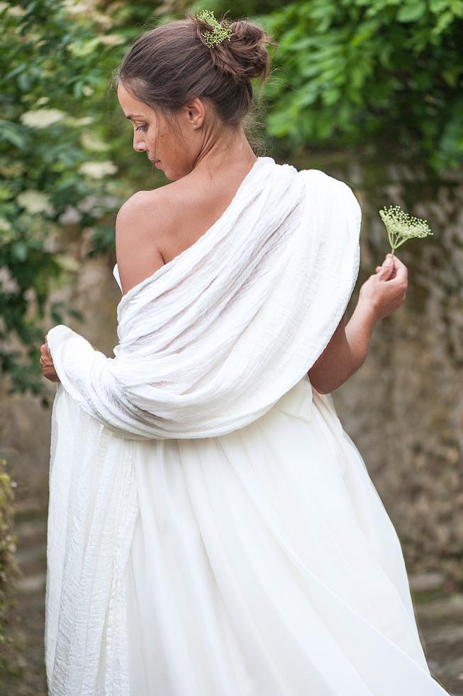 Etole en Chanvre pur Blanc de chaux - Couleur Chanvre