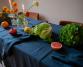 Serviette de table en lin Bleu du Japon - Couleur Chanvre