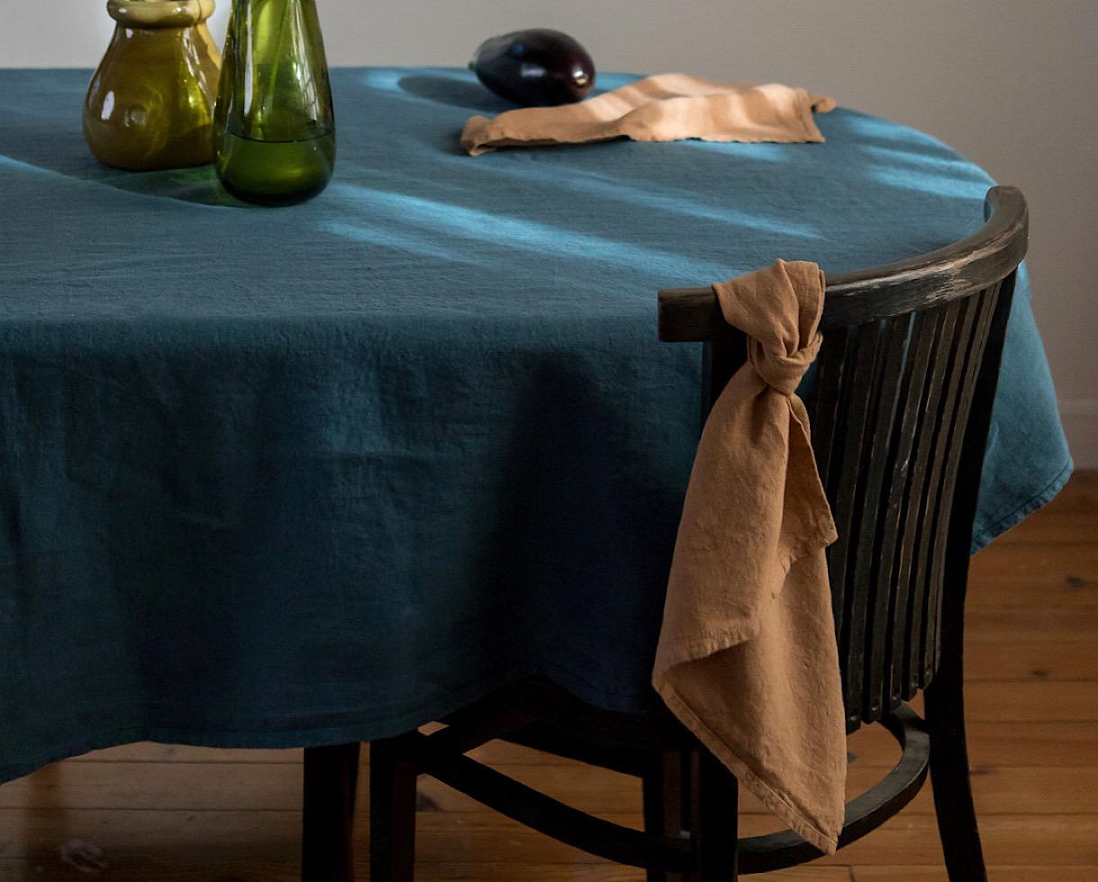 Serviette de table en lin Camel - Couleur Chanvre