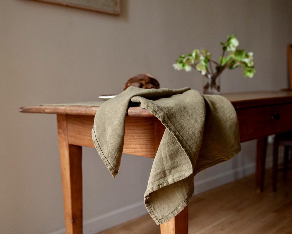 Linen tea towel - Couleur Chanvre