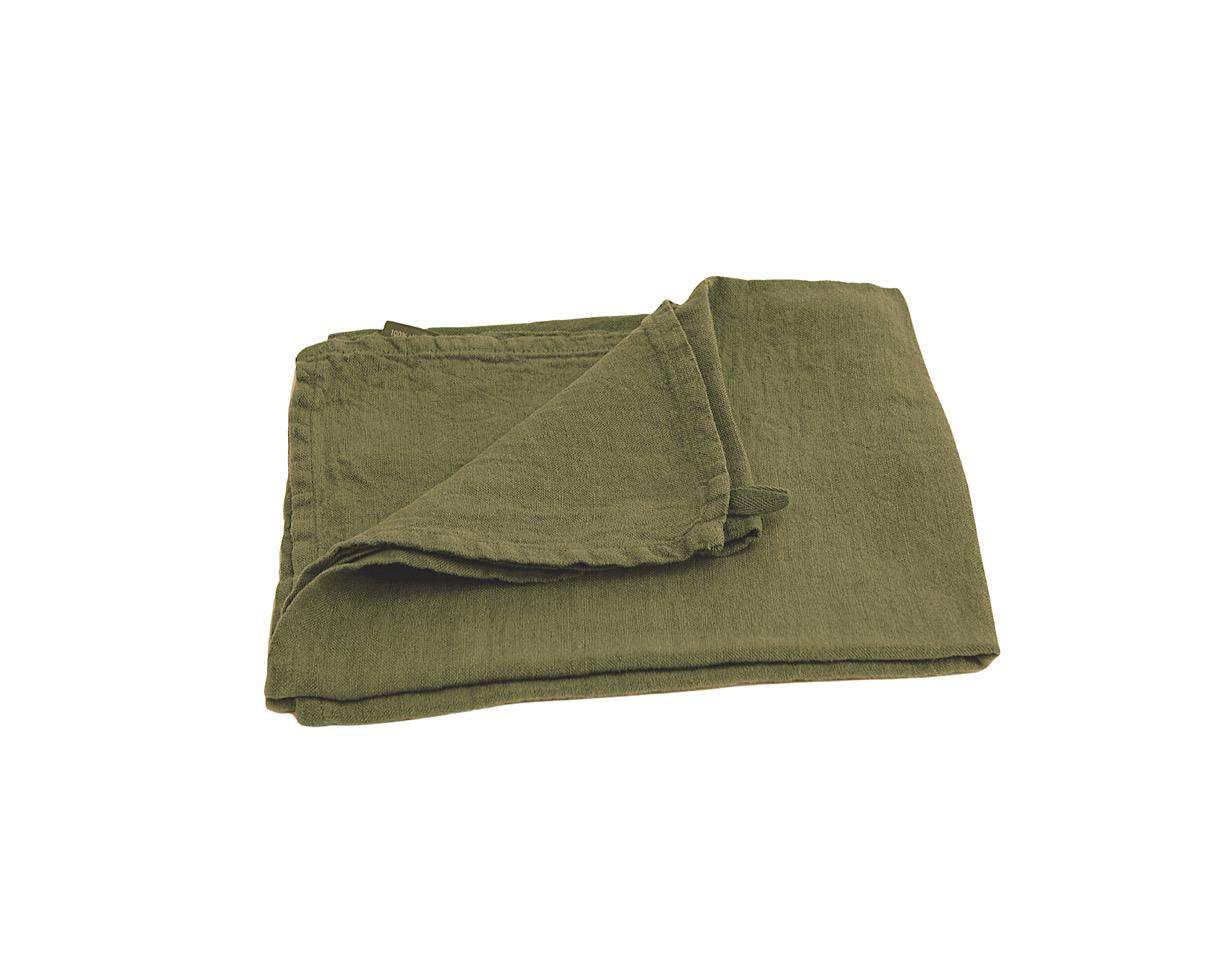 Linen tea towel Khaki - Couleur Chanvre