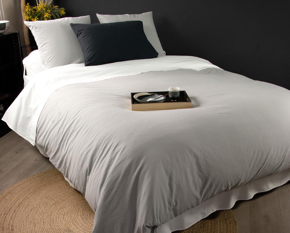 Housse de couette coton bio - Couleur Chanvre