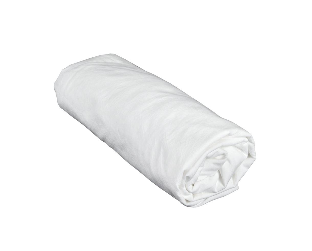 Drap housse en coton bio Craie - Couleur Chanvre