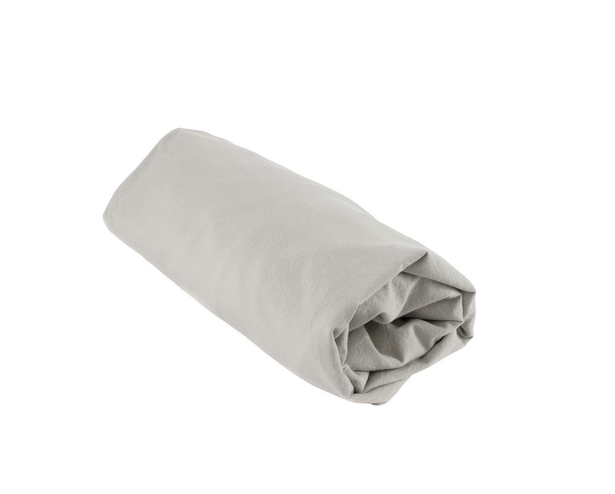 Drap housse coton bio Grès - Couleur Chanvre