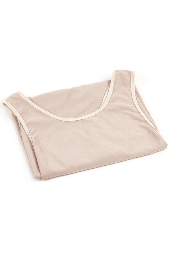 Li apron in organic cotton Powdery Pink - Couleur Chanvre