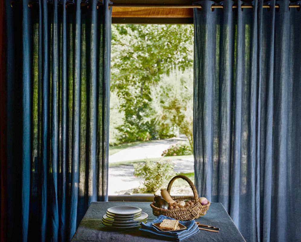 Rideau en lin 270g/m² à oeillets - Couleur Chanvre
