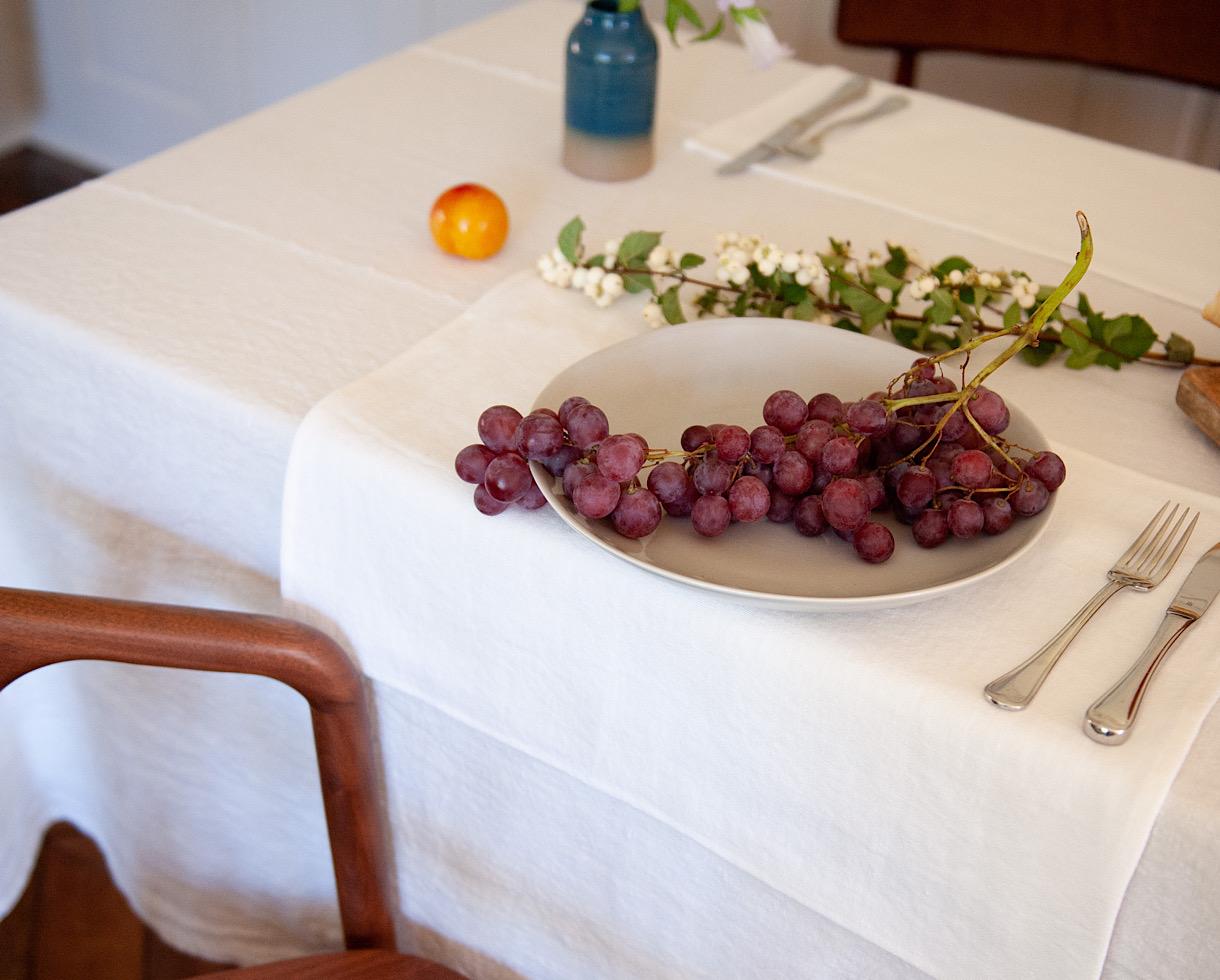 Set de table en lin 500 gr Blanc de chaux - Couleur Chanvre