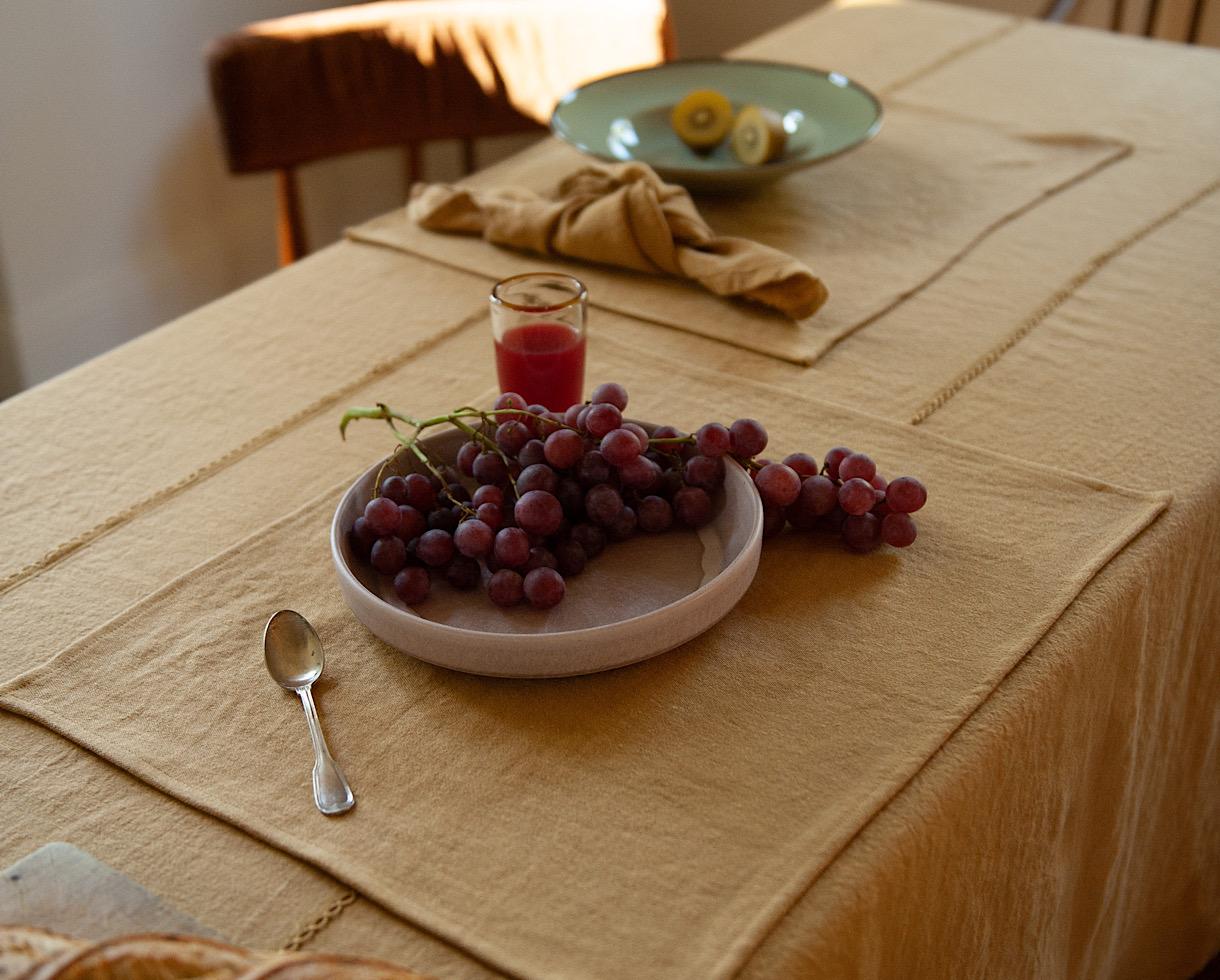 Set de table en lin 500 gr Cumin - Couleur Chanvre
