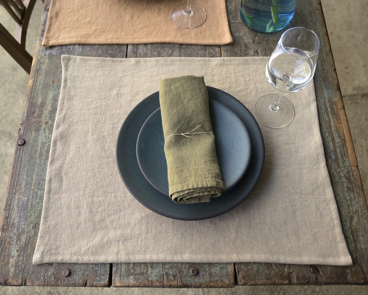 Set de table en lin 500 gr Grège - Couleur Chanvre