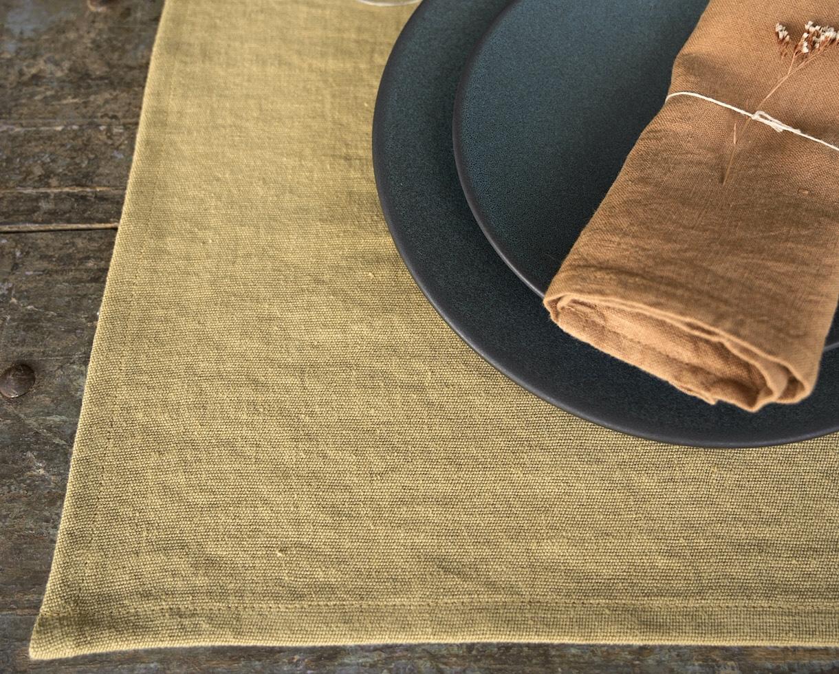 Set de table en lin 500 gr Tilleul - Couleur Chanvre