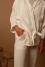 Veste kimono courte en chanvre Blanc de chaux - Couleur Chanvre