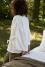 Veste kimono en chanvre pur Blanc de chaux - Couleur Chanvre