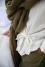 Veste kimono en chanvre pur Blanc de chaux - Couleur Chanvre