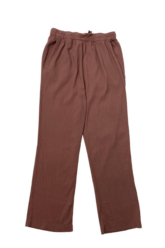Pantalon de Pyjama Ocre Rouge - Couleur Chanvre