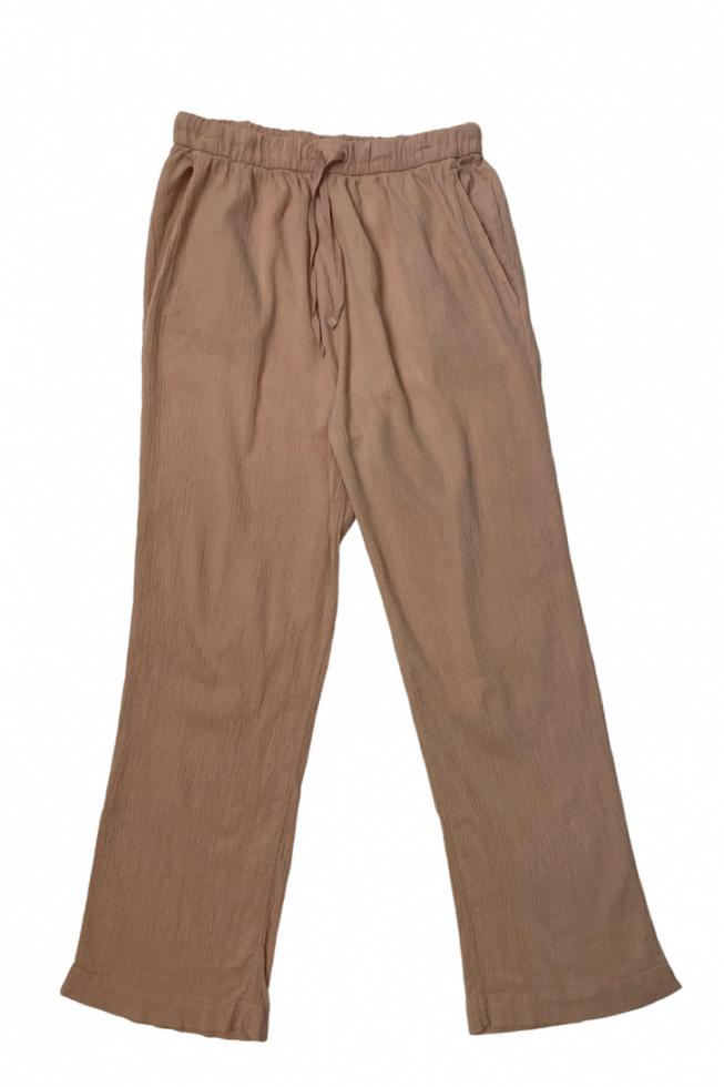 Pantalon de Pyjama Rose des sables - Couleur Chanvre