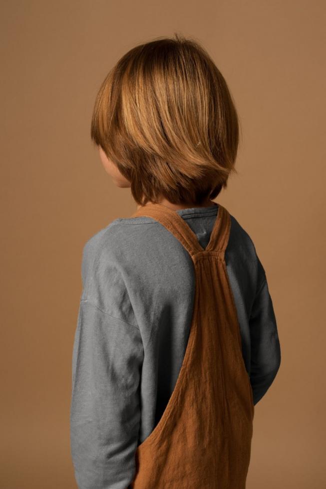 The 360 long sleeve t-shirt Blue Tea - Couleur Chanvre