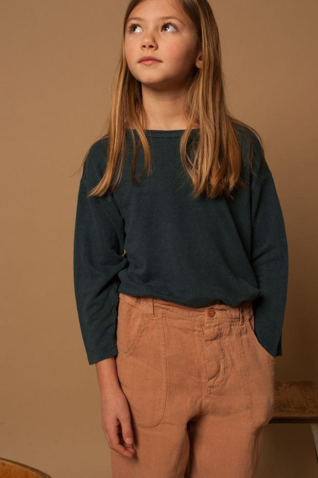 Le T-shirt 360 à manches longues Bleu du Japon - Couleur Chanvre