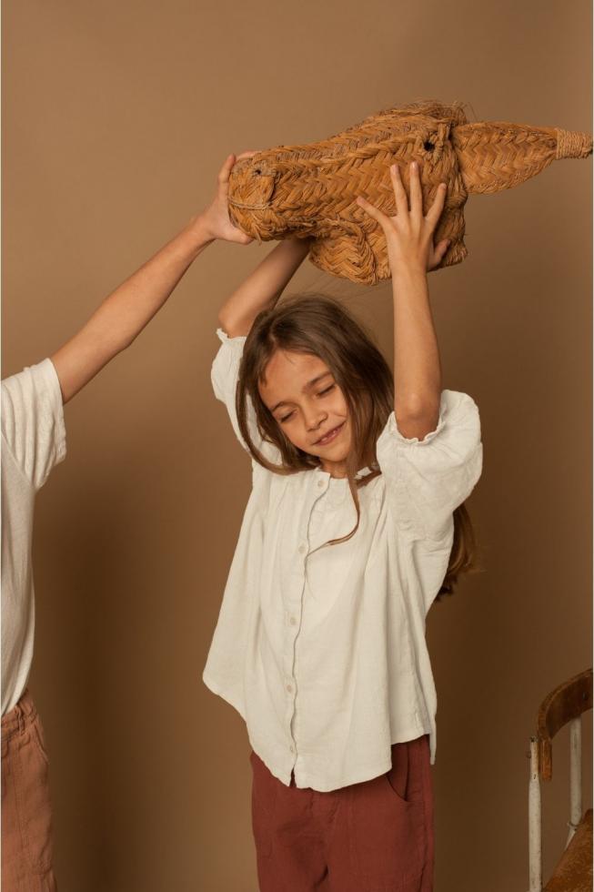 La Blouse Blanc de chaux - Couleur Chanvre