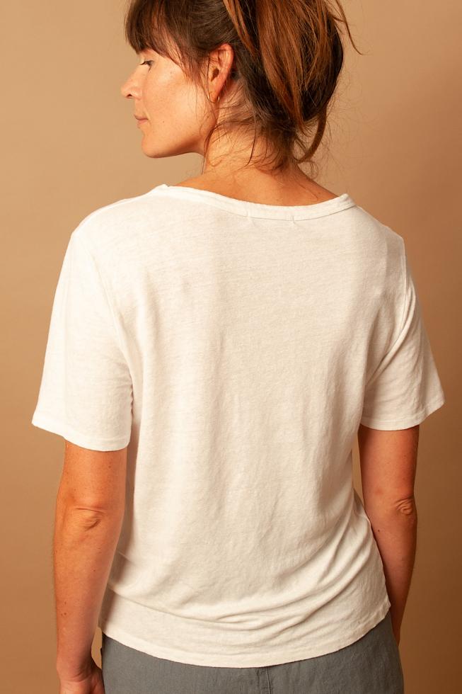 Women's T-shirt White Limestone - Couleur Chanvre
