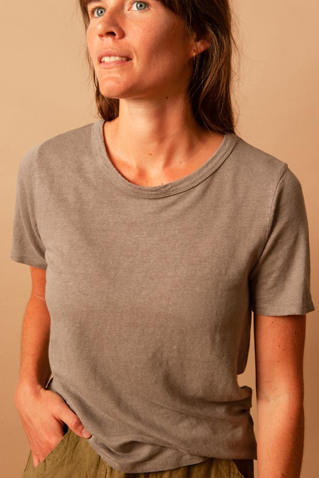 T-shirt Femme Baie d'Along - Couleur Chanvre