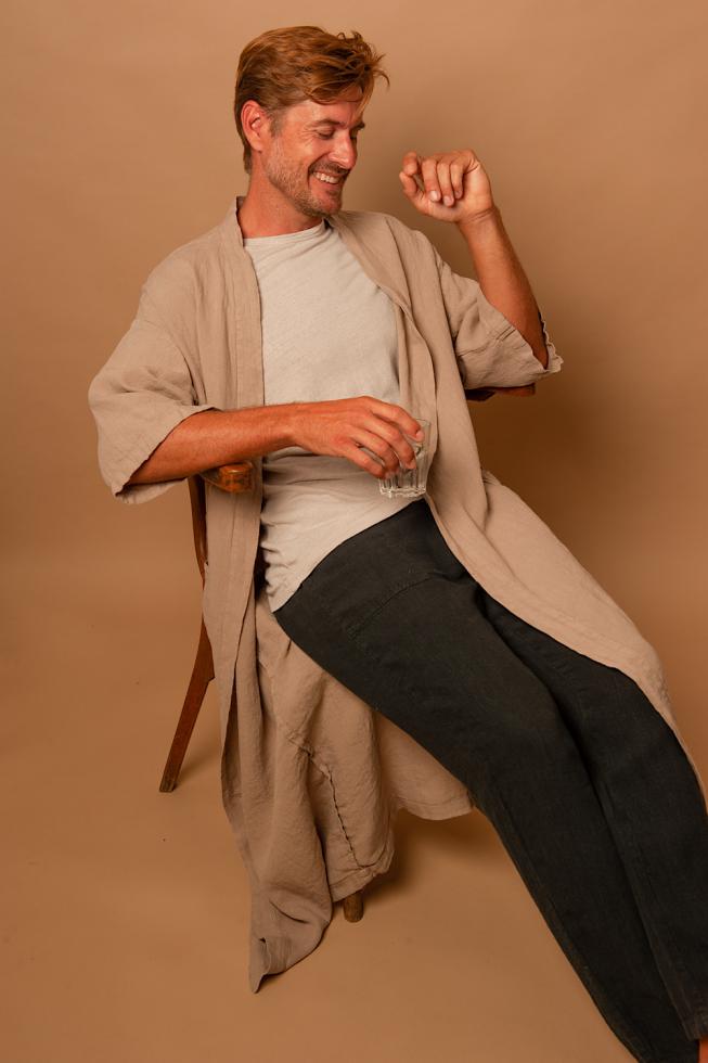 Hombre camiseta Gris perla - Couleur Chanvre