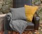 Housse de coussin en chanvre Poivre Gris - Couleur Chanvre