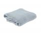 Couverture / Plaid Jacquard chanvre pur Bleu Embruns - Couleur Chanvre