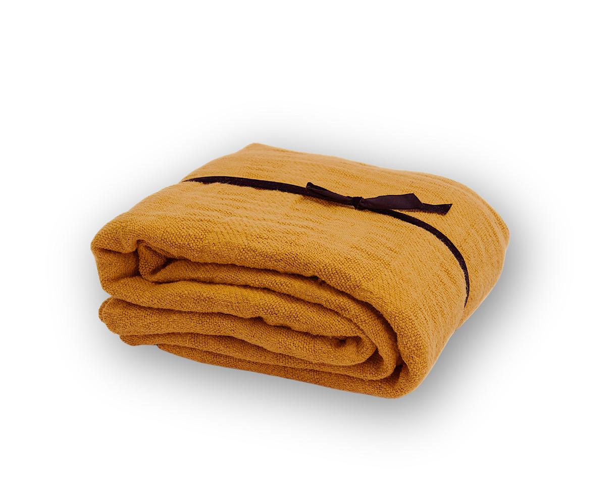 Jacquard Bedspread / Plaid Amber - Couleur Chanvre
